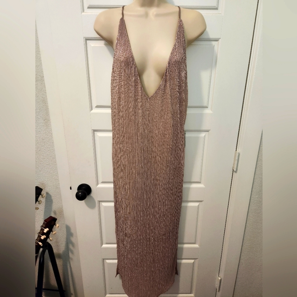 Express spaghetti strap dress with inner slip size Large